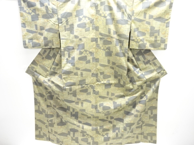 JAPANESE KIMONO / OMESHI / NISHIJIN-ORI / WOVEN FLOWER